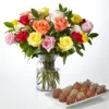 Mixed Roses and Berry Bundle